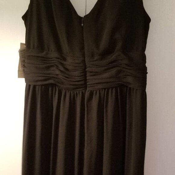 NWT Evan Picone Black chiffon cocktail dress, size 14 - Picture 4 of 7
